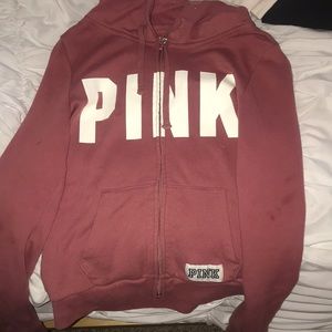 rose vs pink zip up